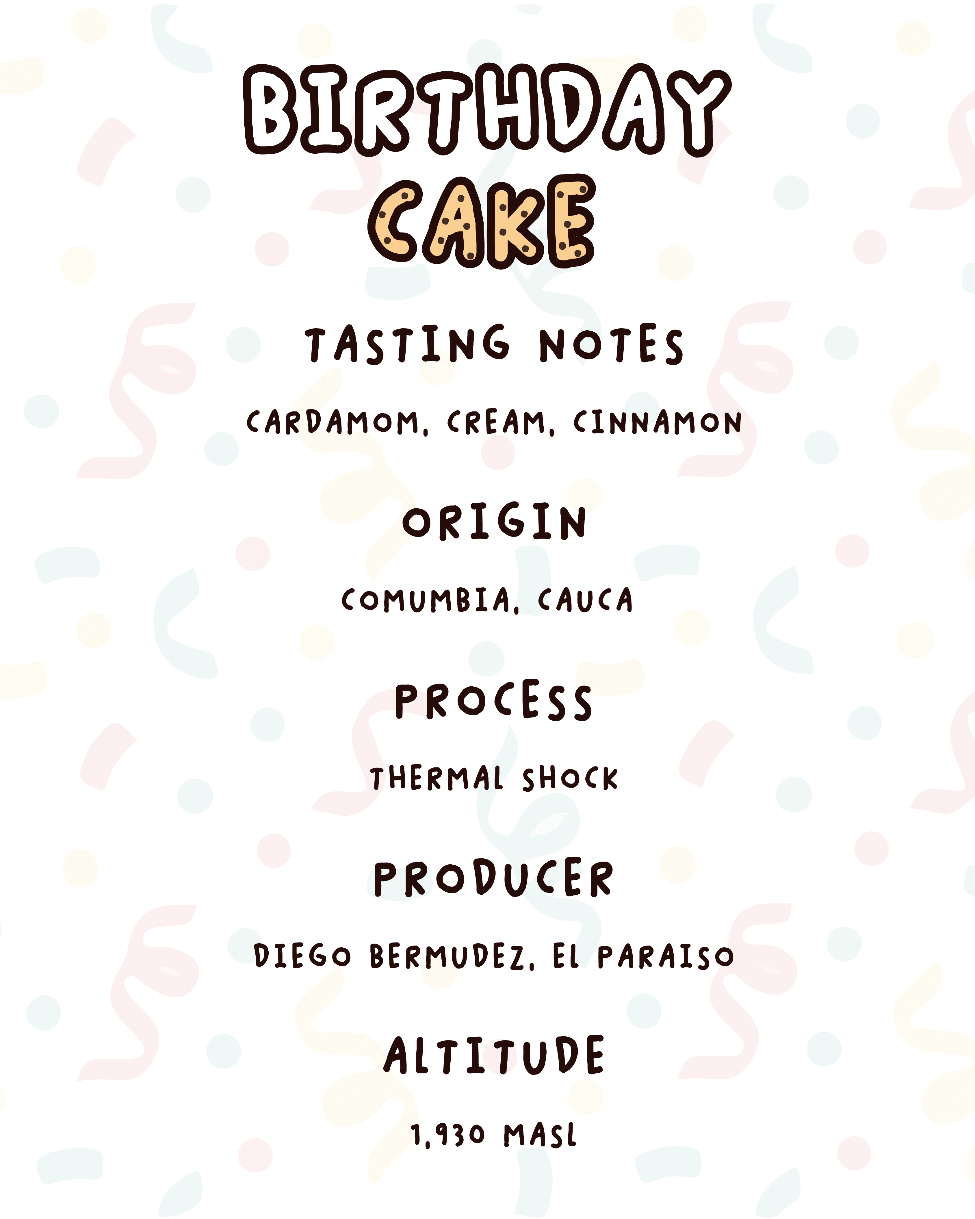 Birthday Cake tasting notes